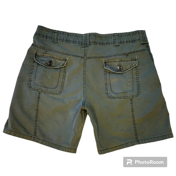 Stillwater Supply Co. Army Green Flat Front Hiking Shorts 7" Inseam Size 10 - Picture 2 of 9